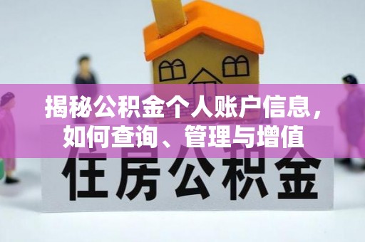 洱源揭秘公积金个人账户信息，如何查询、管理与增值