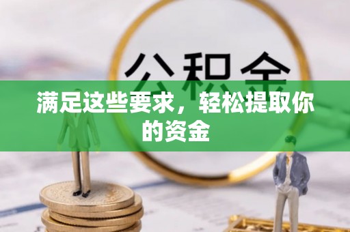 洱源满足这些要求，轻松提取你的资金