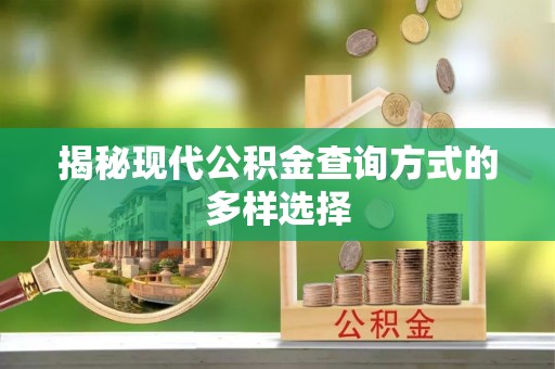 洱源揭秘现代公积金查询方式的多样选择