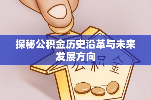 洱源探秘公积金历史沿革与未来发展方向