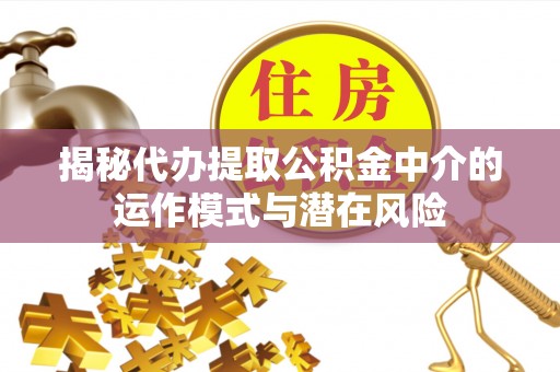 洱源揭秘代办提取公积金中介的运作模式与潜在风险