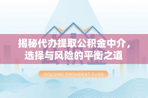 洱源揭秘代办提取公积金中介，选择与风险的平衡之道