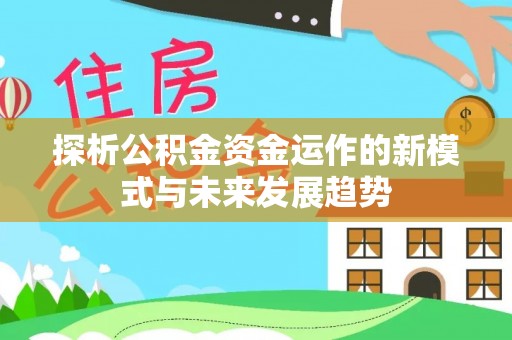 洱源探析公积金资金运作的新模式与未来发展趋势