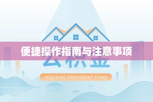洱源便捷操作指南与注意事项